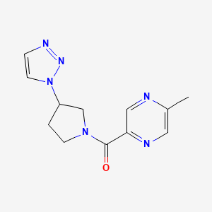 (3-(1H-1,2,3-triazol-1-yl)pyrrolidin-1-yl)(5-methylpyrazin-2-yl)methanone