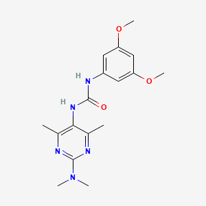 1-(3,5-Dimethoxyphenyl)-3-(2-(dimethylamino)-4,6-dimethylpyrimidin-5-yl)urea
