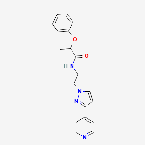 2-phenoxy-N-(2-(3-(pyridin-4-yl)-1H-pyrazol-1-yl)ethyl)propanamide