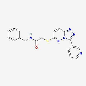 N-benzyl-2-[(3-pyridin-3-yl-[1,2,4]triazolo[4,3-b]pyridazin-6-yl)sulfanyl]acetamide