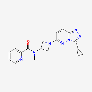 N-(1-(3-cyclopropyl-[1,2,4]triazolo[4,3-b]pyridazin-6-yl)azetidin-3-yl)-N-methylpicolinamide