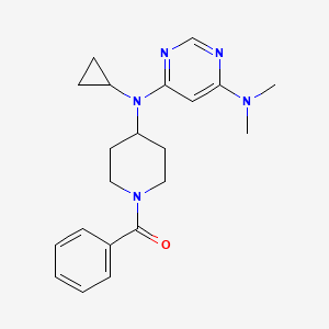 [4-[Cyclopropyl-[6-(dimethylamino)pyrimidin-4-yl]amino]piperidin-1-yl]-phenylmethanone