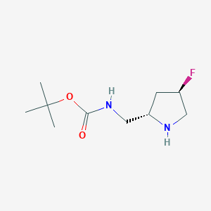 tert-butyl N-{[(2S,4R)-4-fluoropyrrolidin-2-yl]methyl}carbamate