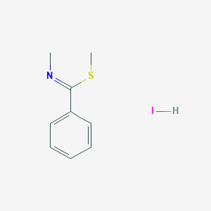 Methyl N-methylbenzenecarboximidothioate;hydroiodide