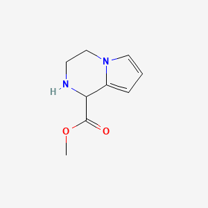 molecular formula C9H12N2O2 B2368649 Methyl 1,2,3,4-tetrahydropyrrolo[1,2-a]pyrazine-1-carboxylate CAS No. 2167844-58-6