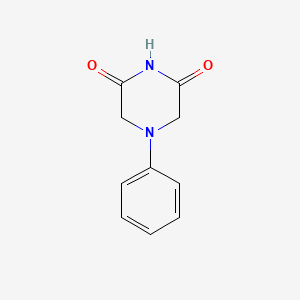 molecular formula C10H10N2O2 B2368658 2,6-Piperazinedione, 4-phenyl- CAS No. 42239-75-8