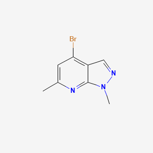 molecular formula C8H8BrN3 B2368660 4-bromo-1,6-dimethyl-1H-pyrazolo[3,4-b]pyridine CAS No. 1783407-55-5