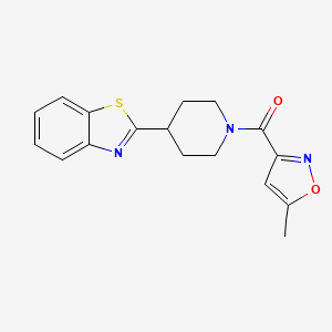 (4-(Benzo[d]thiazol-2-yl)piperidin-1-yl)(5-methylisoxazol-3-yl)methanone