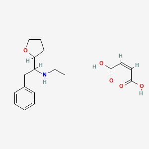 molecular formula C18H25NO5 B2368663 (Z)-But-2-enedioic acid;N-ethyl-1-(oxolan-2-yl)-2-phenylethanamine CAS No. 2416245-88-8