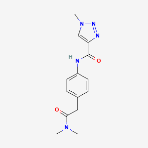 N-(4-(2-(dimethylamino)-2-oxoethyl)phenyl)-1-methyl-1H-1,2,3-triazole-4-carboxamide
