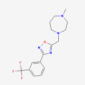 1-Methyl-4-({3-[3-(trifluoromethyl)phenyl]-1,2,4-oxadiazol-5-yl}methyl)-1,4-diazepane