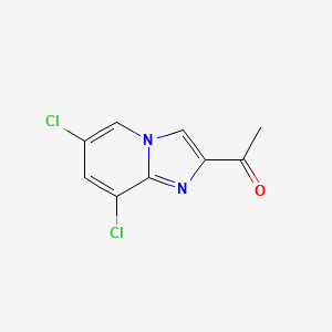 molecular formula C9H6Cl2N2O B2368678 1-(6,8-Dichloroimidazo[1,2-a]pyridin-2-yl)ethanone CAS No. 1501700-62-4