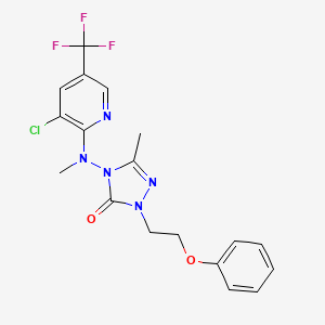 4-[[3-chloro-5-(trifluoromethyl)-2-pyridinyl](methyl)amino]-5-methyl-2-(2-phenoxyethyl)-2,4-dihydro-3H-1,2,4-triazol-3-one