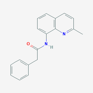 molecular formula C18H16N2O B236869 N-(2-methylquinolin-8-yl)-2-phenylacetamide 