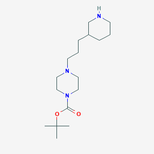 Tert-butyl 4-(3-piperidin-3-ylpropyl)piperazine-1-carboxylate