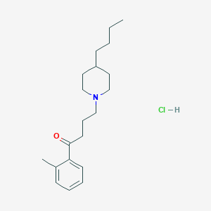 molecular formula C20H32ClNO B023687 4-(4-Butyl-1-piperidinyl)-1-(2-methylphenyl)-1-butanone Hydrochloride CAS No. 447407-36-5