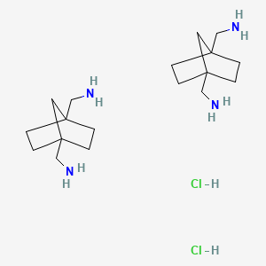 molecular formula C18H38Cl2N4 B2368718 Bicyclo[2.2.1]heptane-1,4-diyldimethanamine dihydrochloride CAS No. 1041184-58-0