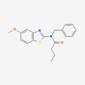 molecular formula C19H20N2O2S B2368728 N-benzyl-N-(5-methoxybenzo[d]thiazol-2-yl)butyramide CAS No. 899734-84-0