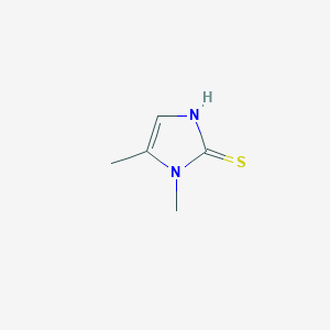 molecular formula C5H8N2S B2368736 1,5-Dimethyl-1,3-dihydro-imidazole-2-thione CAS No. 35170-78-6