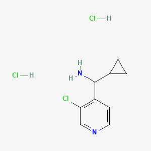 molecular formula C9H13Cl3N2 B2368737 (3-Chloropyridin-4-yl)(cyclopropyl)methanamine dihydrochloride CAS No. 2197056-62-3