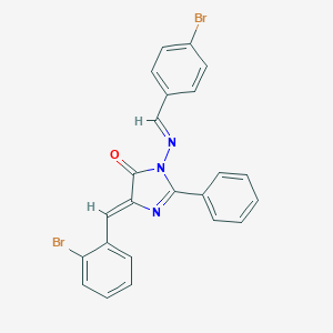 4-(o-Bromobenzylidene)-1-((p-bromobenzylidene)amino)-2-phenyl-2-imidazolin-5-one