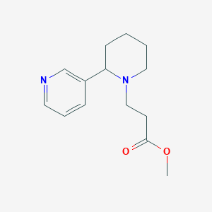 molecular formula C14H20N2O2 B2368749 Methyl 3-[2-(pyridin-3-yl)piperidin-1-yl]propanoate CAS No. 364614-80-2
