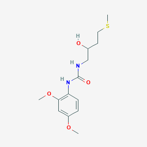 molecular formula C14H22N2O4S B2368758 1-(2,4-Dimethoxyphenyl)-3-(2-hydroxy-4-methylsulfanylbutyl)urea CAS No. 2320456-49-1