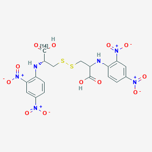 molecular formula C18H16N6O12S2 B236876 2,4-Dinitrophenylcysteinyl disulfide CAS No. 133694-79-8