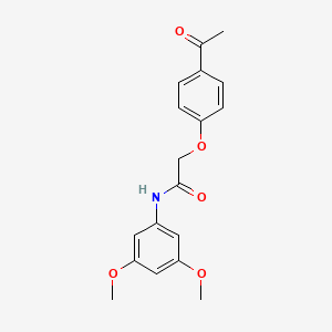 molecular formula C18H19NO5 B2368798 2-(4-acetylphenoxy)-N-(3,5-dimethoxyphenyl)acetamide CAS No. 565165-48-2