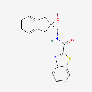 molecular formula C19H18N2O2S B2368800 N-((2-methoxy-2,3-dihydro-1H-inden-2-yl)methyl)benzo[d]thiazole-2-carboxamide CAS No. 2034346-32-0