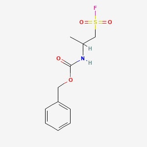 molecular formula C11H14FNO4S B2368805 Benzyl N-(1-fluorosulfonylpropan-2-yl)carbamate CAS No. 2503208-38-4