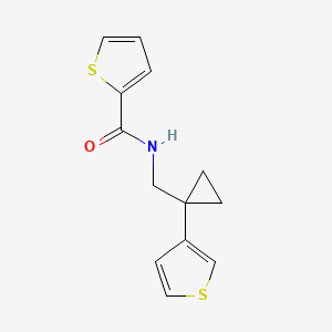 N-[(1-Thiophen-3-ylcyclopropyl)methyl]thiophene-2-carboxamide