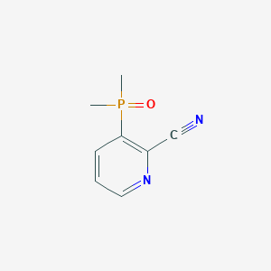 molecular formula C8H9N2OP B2368811 3-二甲基磷酰基吡啶-2-腈 CAS No. 2551117-29-2