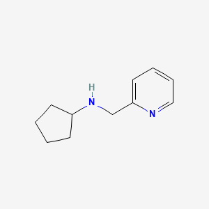molecular formula C11H16N2 B2368853 Cyclopentyl-pyridin-2-ylmethyl-amine CAS No. 626210-34-2
