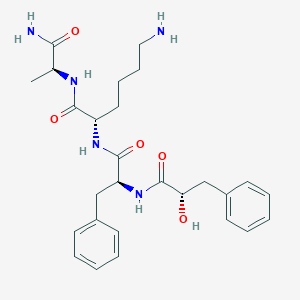 molecular formula C110H175N31O45S B236889 3-苯乙酰基-苯丙氨酰-赖氨酰-丙氨酰胺 CAS No. 137350-94-8