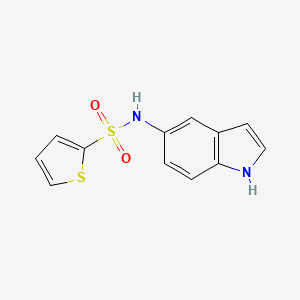 molecular formula C12H10N2O2S2 B2368894 N-(1H-indol-5-yl)-2-thiophenesulfonamide CAS No. 710945-69-0