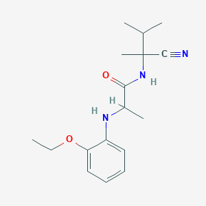 molecular formula C17H25N3O2 B2368909 N-(1-cyano-1,2-dimethylpropyl)-2-[(2-ethoxyphenyl)amino]propanamide CAS No. 1214040-47-7