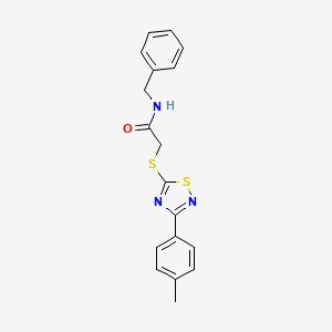 N-benzyl-2-((3-(p-tolyl)-1,2,4-thiadiazol-5-yl)thio)acetamide