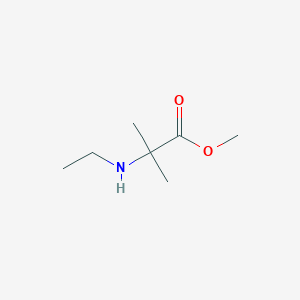 molecular formula C7H15NO2 B2368928 Methyl 2-(ethylamino)-2-methyl-propanoate CAS No. 1157699-72-3