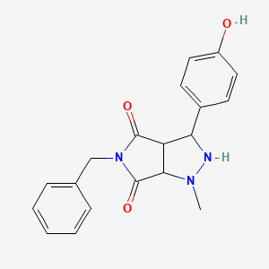 5-benzyl-3-(4-hydroxyphenyl)-1-methyltetrahydropyrrolo[3,4-c]pyrazole-4,6(2H,5H)-dione