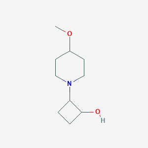 molecular formula C10H19NO2 B2369019 2-(4-Methoxypiperidin-1-yl)cyclobutan-1-ol CAS No. 1864178-85-7