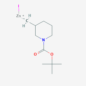 molecular formula C11H20INO2Zn B2369024 Tert-butyl 3-methanidylpiperidine-1-carboxylate;iodozinc(1+) CAS No. 2135683-36-0