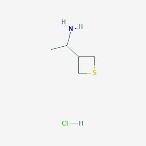 1-(Thietan-3-yl)ethan-1-amine hydrochloride