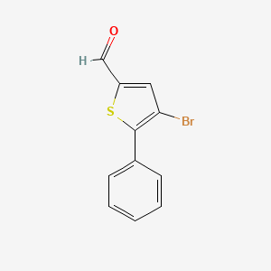 4-Bromo-5-phenylthiophene-2-carbaldehyde