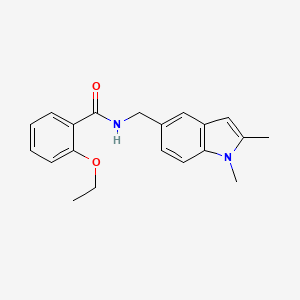 molecular formula C20H22N2O2 B2369053 N-[(1,2-dimethylindol-5-yl)methyl]-2-ethoxybenzamide CAS No. 852137-21-4