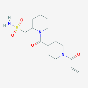 [1-(1-Prop-2-enoylpiperidine-4-carbonyl)piperidin-2-yl]methanesulfonamide