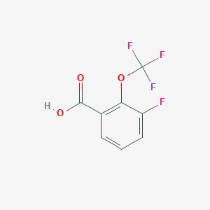 molecular formula C8H4F4O3 B2369059 3-Fluoro-2-(trifluoromethoxy)benzoic acid CAS No. 1242252-50-1