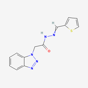 2-(benzotriazol-1-yl)-N-(thiophen-2-ylmethylideneamino)acetamide