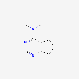 N,N-dimethyl-5H,6H,7H-cyclopenta[d]pyrimidin-4-amine