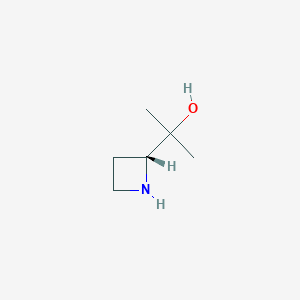molecular formula C6H13NO B2369072 (R)-2-(Azetidin-2-yl)propan-2-ol CAS No. 2165885-71-0
